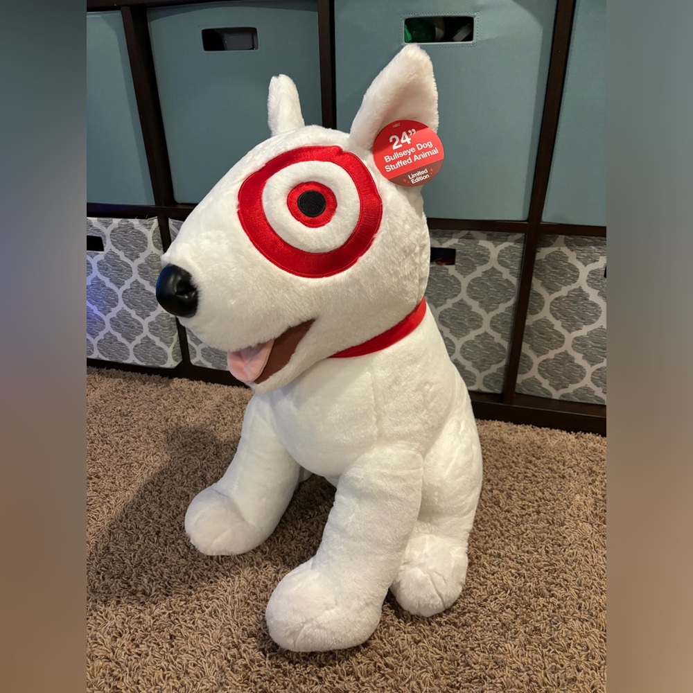 Target Bullseye 24” Plush Dog NWT